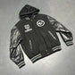 Hybrid Hooded Varsity Jacket