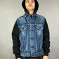 Hybrid Hooded Denim Jacket