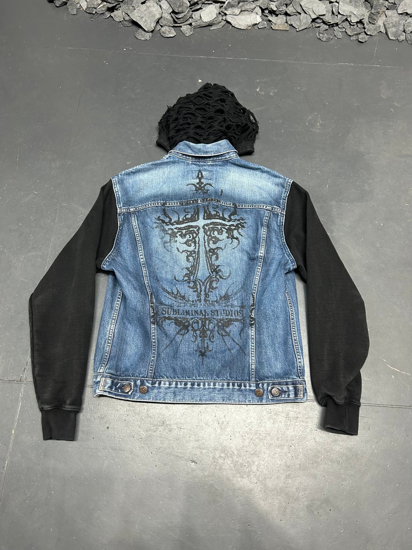 Hybrid Hooded Denim Jacket