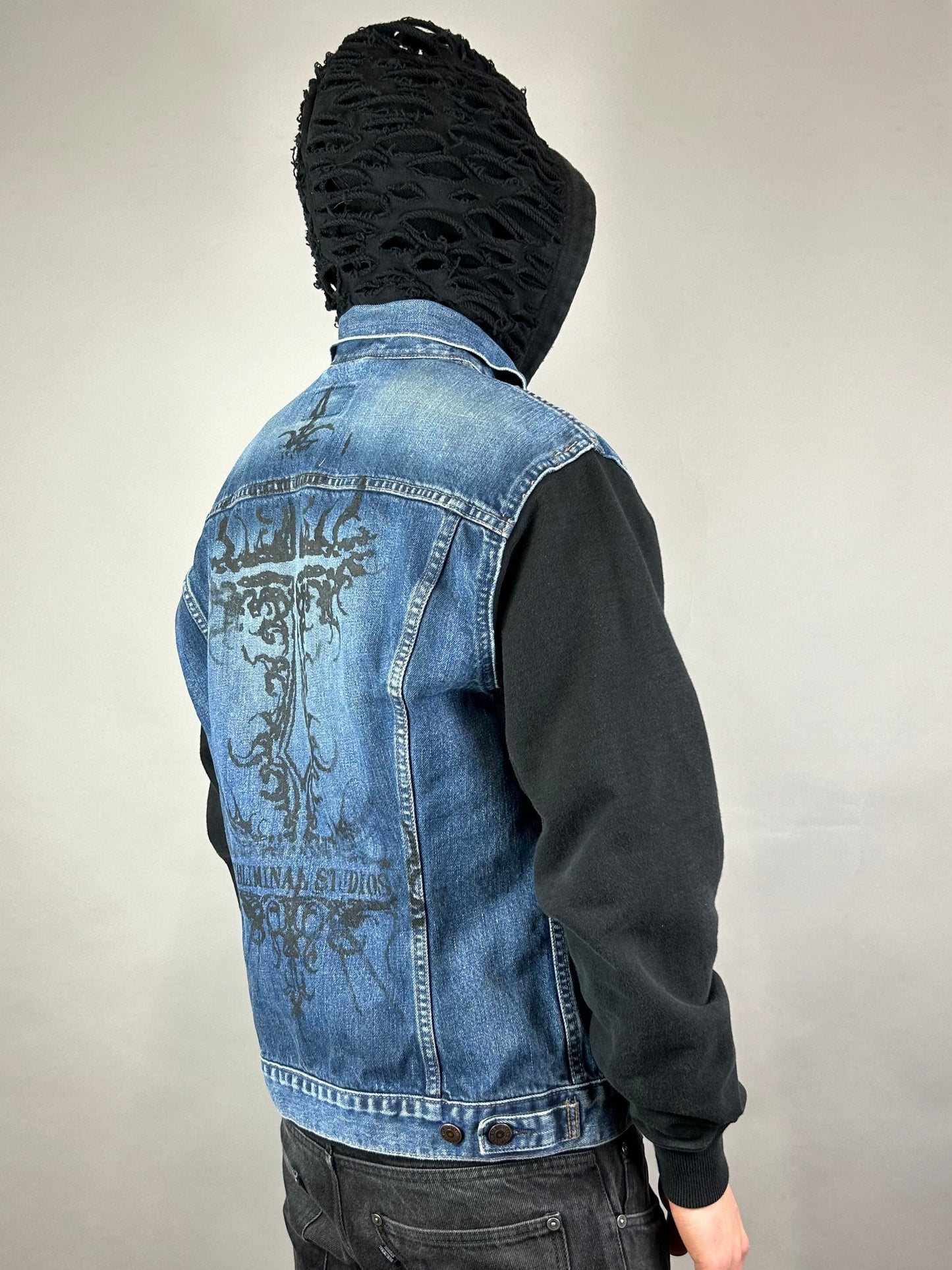Hybrid Hooded Denim Jacket
