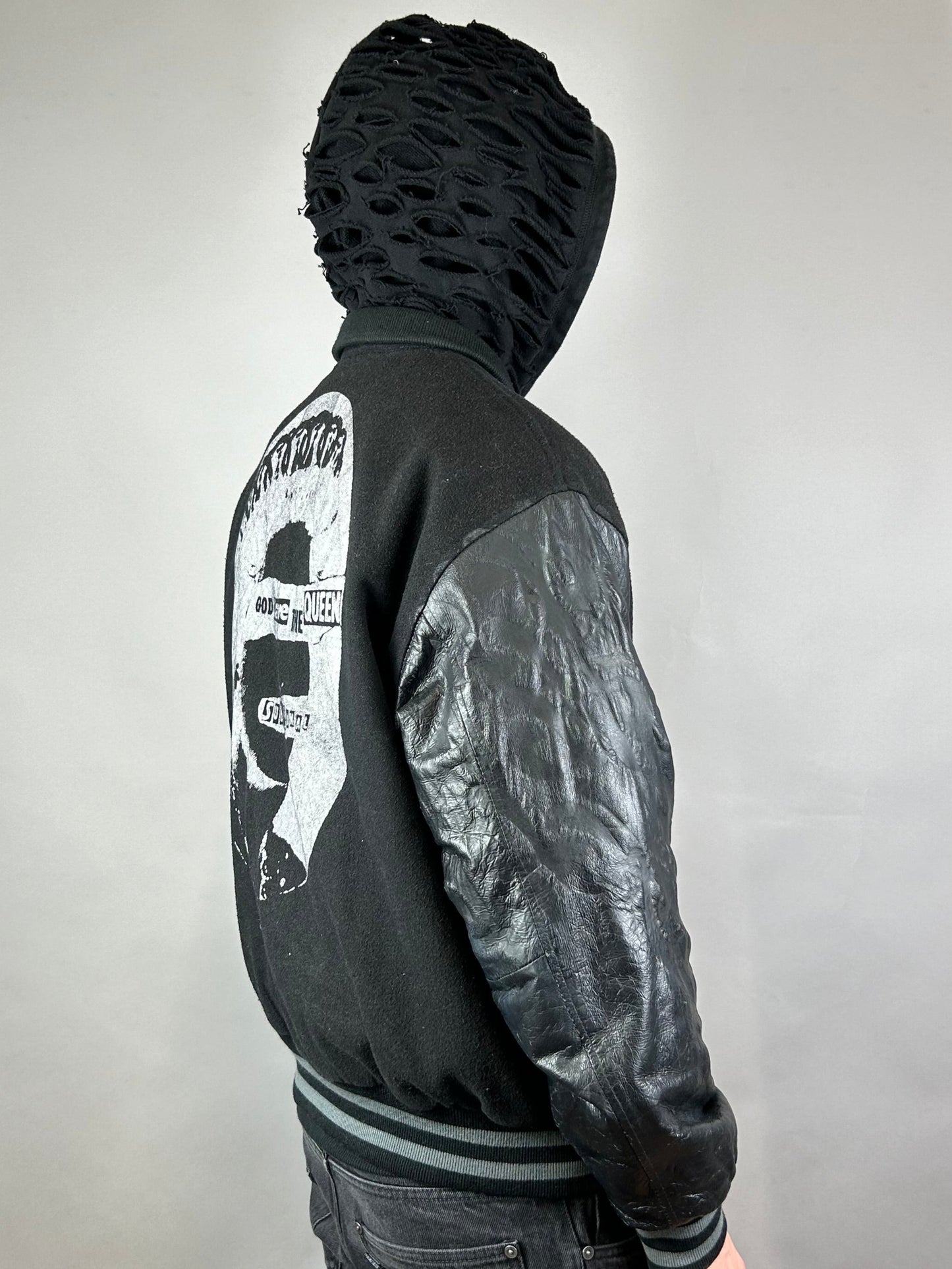 Hybrid Hooded Varsity Jacket