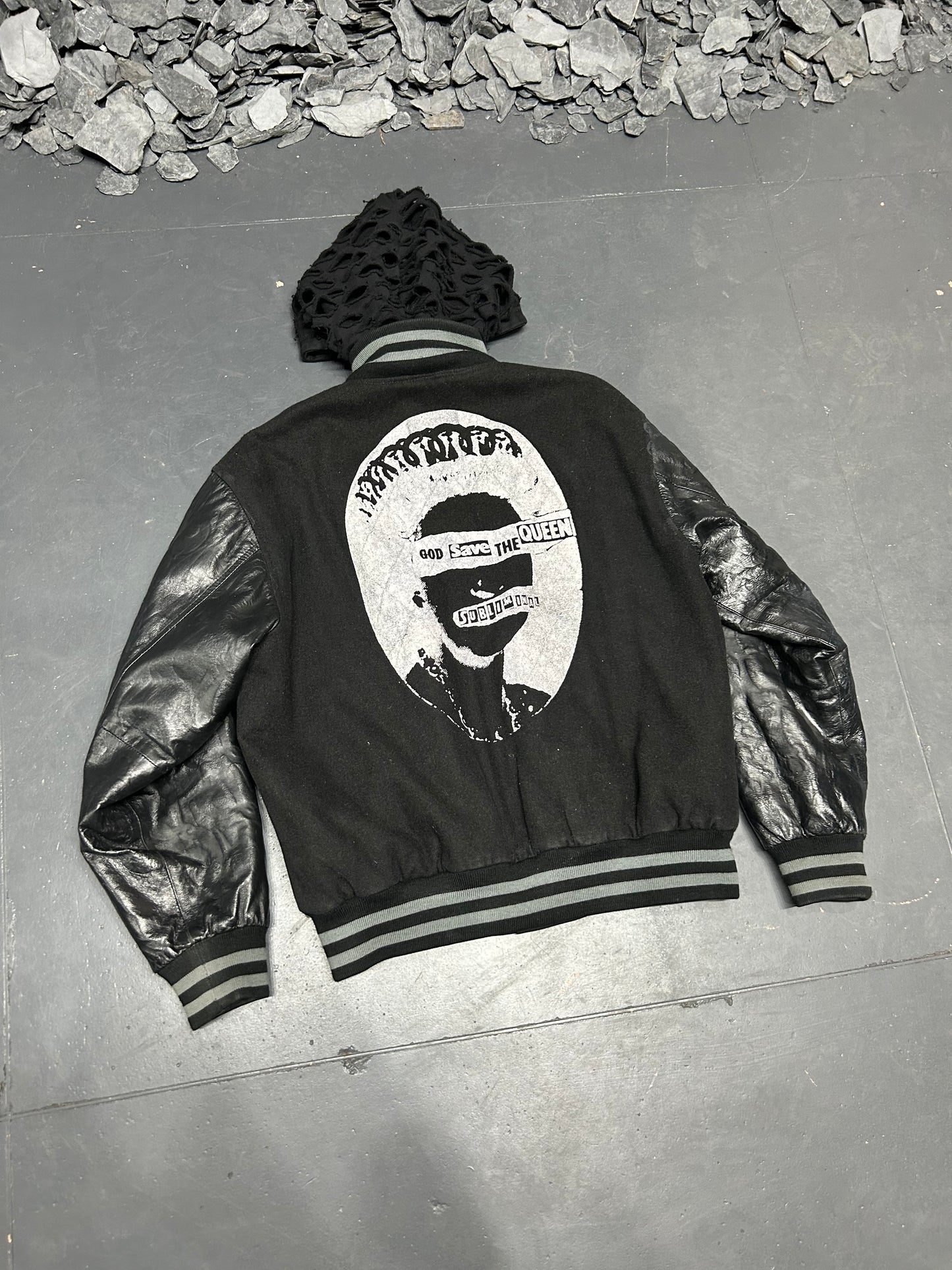 Hybrid Hooded Varsity Jacket