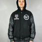 Hybrid Hooded Varsity Jacket